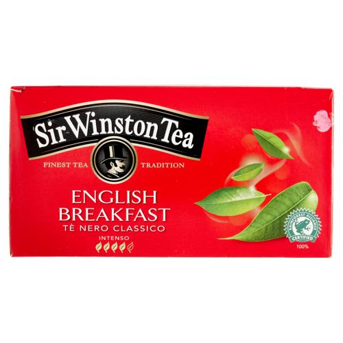 Sir Winston Tea English Breakfast Tè Nero Classico 25 x 1,75 g