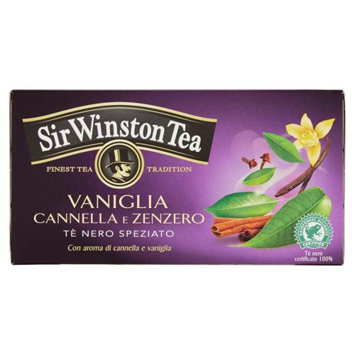 Sir Winston Tea Vaniglia Cannella e Zenzero Tè Nero Speziato 20 x 2 g