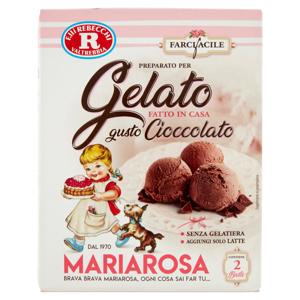 Mariarosa Farci facile Preparato per Gelato Fatto in Casa gusto Cioccolato 2 x 60 g