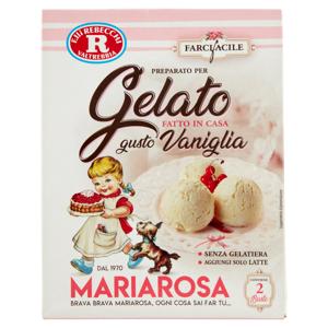 Mariarosa Farci facile Preparato per Gelato Fatto in Casa gusto Vaniglia 2 x 54 g
