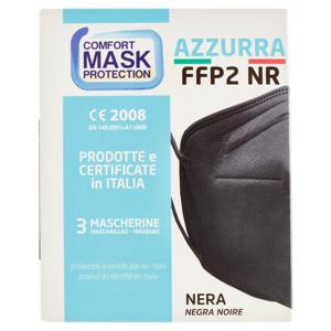 Comfort Mask Protection Azzurra FFP2 NR Nera 3 pz