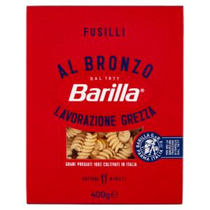 Barilla Pasta Al Bronzo Fusilli 100% grano italiano 400g
