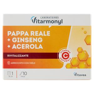 Laboratoires Vitarmonyl Pappa Reale + Ginseng + Acerola 10 Fiale 100 ml