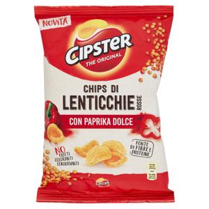 Cipster The Original Chips di Lenticchie Rosse alla Paprika - 80g