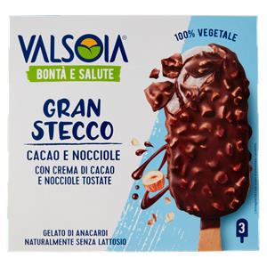 Valsoia Bontà e Salute Gran Stecco Cacao e Nocciole 3 x 80 g