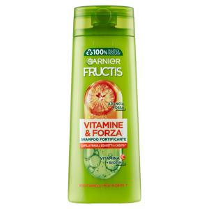 Garnier Fructis Shampoo Vitamine & Forza, shampoo fortificante per capelli fragili, 250 ml