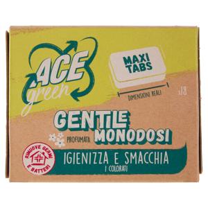 Ace Gentile Maxi Tabs Candeggina per Colorati 18 x 18 g