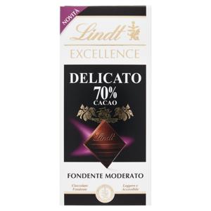 Lindt Excellence Tavoletta Cioccolato Fondente 70% Delicato 100 g