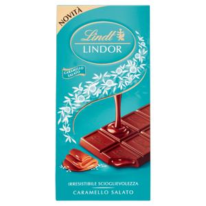 Lindt Lindor Tavoletta Cioccolato al latte Caramello 100 g