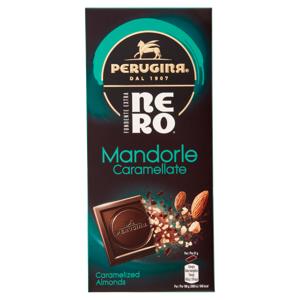 PERUGINA NERO Fondente Extra Mandorle Caramellate Tavoletta Cioccolato Fondente 85g