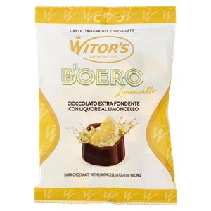 Witor's il Boero Limoncello Cioccolato Extra Fondente con Liquore al Limoncello 110 g