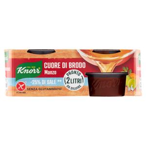 Knorr Cuore di Brodo Manzo -25% di Sale ** 4 x 28 g