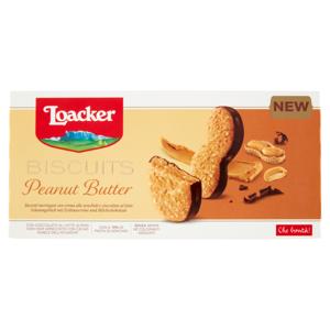 Loacker Biscuits Peanut Butter Biscotti meringati con crema alle arachidi e cioccolato al latte 100g