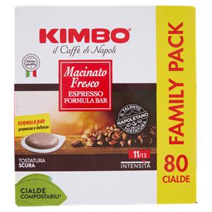 Kimbo Macinato Fresco Espresso Formula Bar 80 Cialde Compostabili* 584 g