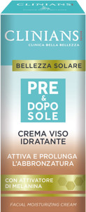 Clinians Bellezza Solare Pre & Dopo Sole Crema Viso Idratante 50 mL