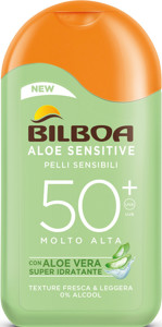 Bilboa Aloe Sensitive Pelli Sensibili 50? Molto Alta con Aloe Vera 200 ml