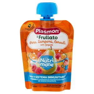 Plasmon il Frullato Nutri mune Pera, Lamponi, Cereali con Yogurt 85 g