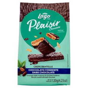 Lago Plaisir Chocolate Crepe Dentelle Cioccolato Fondente 120 g