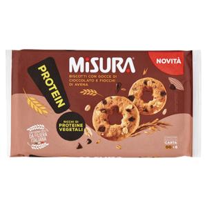 Misura Protein Biscotti con Gocce di Cioccolato e Fiocchi di Avena 260 g