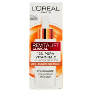 L'Oréal Paris Revitalift Clinical 12% Pura Vitamina C + E + Acido Salicilico Siero, 30 ml