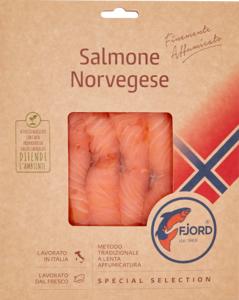 Fjord Salmone Norvegese Finemente Affumicato 0,100 kg