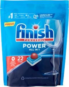 Finish Power Fresh pastiglie lavastoviglie 22 lavaggi 352 g