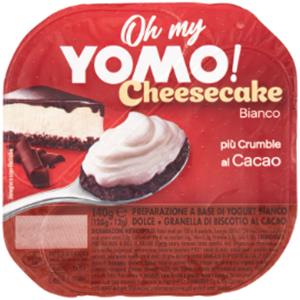 OH MY YOMO CHEESECAKE BIANCO PIù CRUMBLE AL CACAO  G140