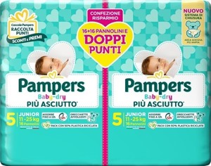 Pampers Baby-dry Junior 16+16 pz