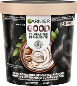 Garnier GOOD 2.0 Nero, colorazione permanente senza ammoniaca, 90% origine naturale