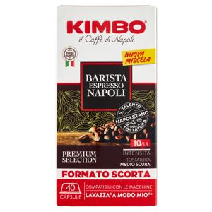 Kimbo Barista Espresso Napoli Capsule Compatibili con le Macchine Lavazza A Modo Mio* 40 x 7,5 g