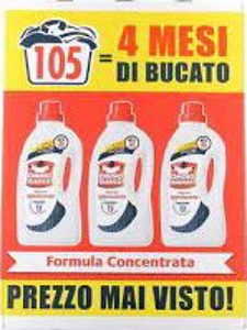 Omino Bianco Detersivo Lavatrice Liquido Igienizzante 3 x 35 Lavaggi 3 x 1400 ml