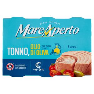 Mare Aperto Tonno, Olio di oliva e un Pizzico di Sale 6 x 70 g