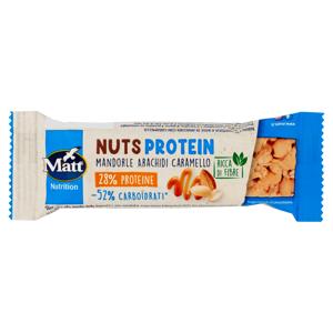 Matt Nutrition Nuts Protein Mandorle Arachidi Caramello 38 g