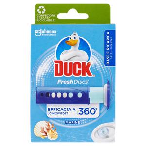 Duck Fresh Discs - Base per Dischi Gel Igienizzanti WC, Fragranza Marine 36ml