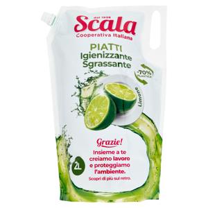 Scala Piatti Igienizzante Sgrassante Limone ecoricarica 2L
