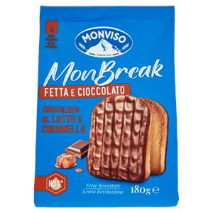 Monviso MonBreak Cioccolato al Latte e Caramello 6 x 30 g
