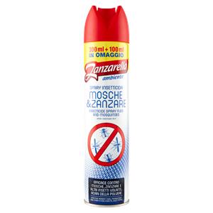 Zanzarella ambiente Spray Insetticida Mosche & Zanzare 400 ml