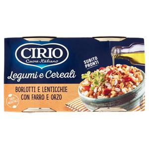 Cirio Legumi e Cereali Borlotti e Lenticchie con Farro e Orzo 2 x 200 g