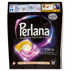 PERLANA Caps Detersivo Scuri e Neri 20 lavaggi 20 x 13,5 g