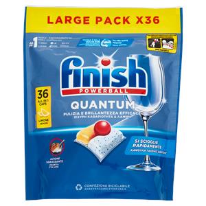 Finish Quantum Limone pastiglie lavastoviglie 36 lavaggi 374,4 g
