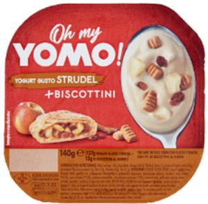 OH MY YOMO YOGURT GUSTO STRUDEL PIù BISCOTTINI G140