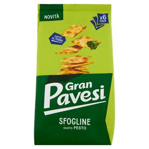 Gran Pavesi Sfogline Gusto Pesto Snack Cotte al Forno 6 Pacchetti 180g
