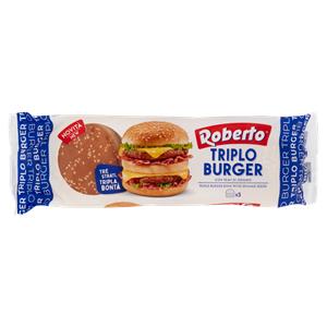 Roberto Triplo Burger con Semi di Sesamo 240 g