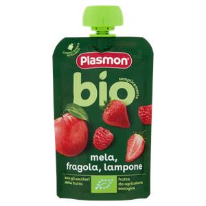 Plasmon semplicemente bio mela, fragola, lampone 100 g