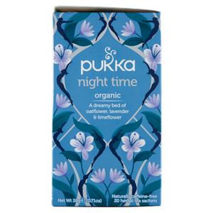 pukka night time organic 20 herbal tea sachets 20 g