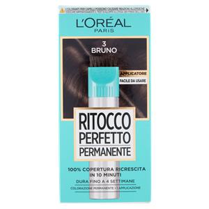 L'Oréal Paris Colorazione Ritocco Perfetto Permanente, 100% Copertura Ricrescita Bruno