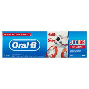 Oral B Dentifricio Junior Disney Star Wars 75 ml - Dentifricio per Bambini 6+ anni