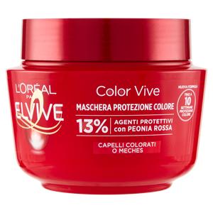 L'Oréal Paris Maschera Capelli Elvive Color Vive, Per Capelli Colorati o con Mèches, 300 ml