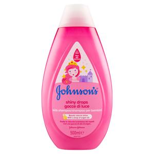 JOHNSON'S, Shampoo per Bambini, Gocce di Luce, Senza Coloranti Solfati Alcol e Sapone, 500ml