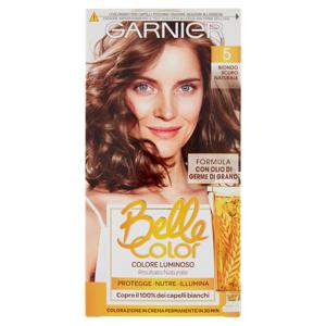 Garnier Belle Color Colore Luminoso, Tinta per Capelli Bianchi 5 Biondo Scuro Naturale